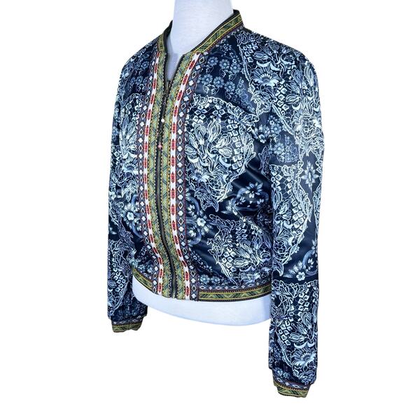 Desigual Suiza Safari Reversible Bomber Jacket EU Size 38=US 6/S NWOT - Picture 16 of 16